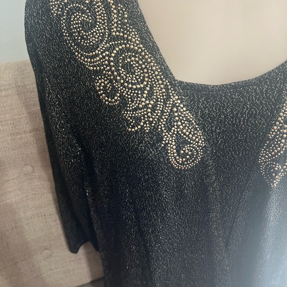 Ruby Rd Embellished and Metallic Metallic Thread Top Size‎ M - Picture 2 of 4